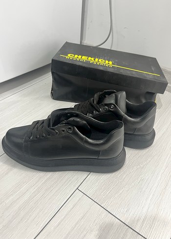 Siyah Erkek Street Wear Sneakers - Görsel 3