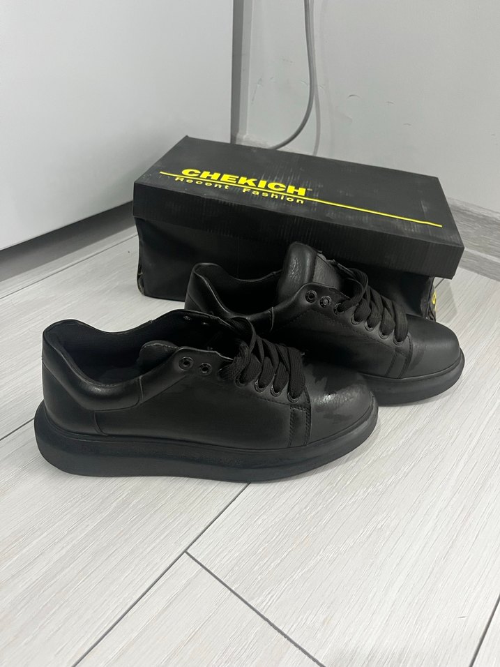 Siyah Erkek Street Wear Sneakers - Görsel 2