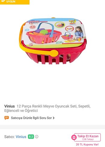 Renkli Oyuncak Mutfak Seti ve Piknik Kutusu - Görsel 3