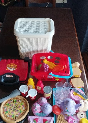 Renkli Oyuncak Mutfak Seti ve Piknik Kutusu - Görsel 2