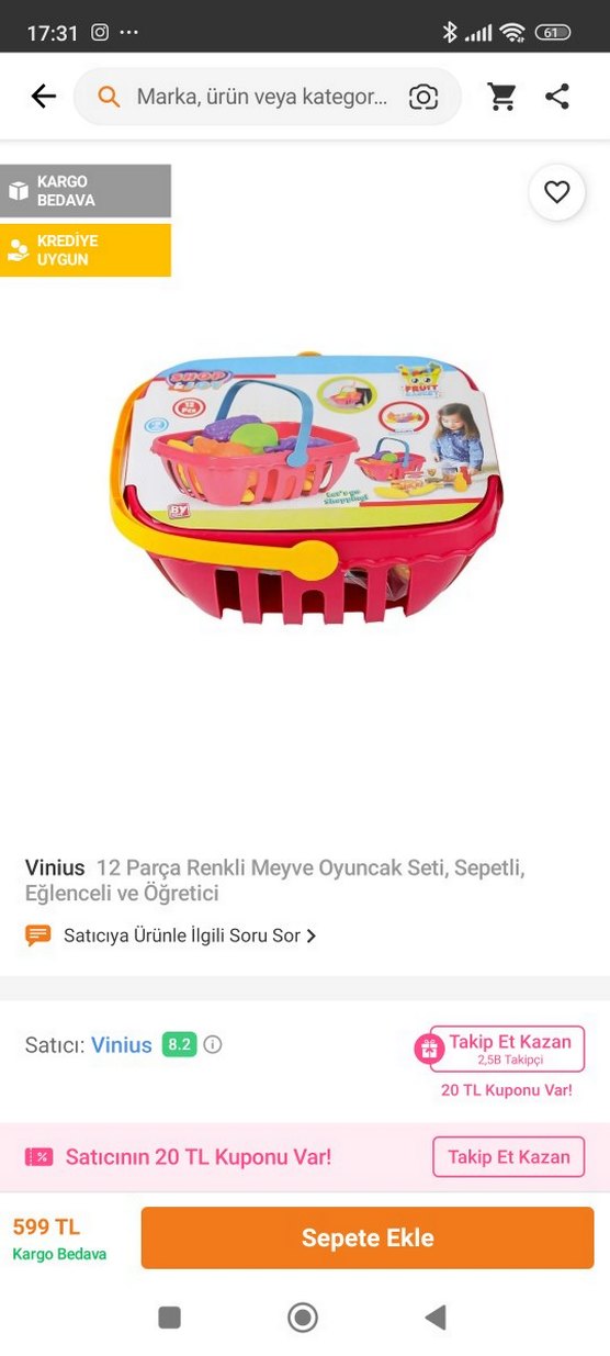 Renkli Oyuncak Mutfak Seti ve Piknik Kutusu - Görsel 3