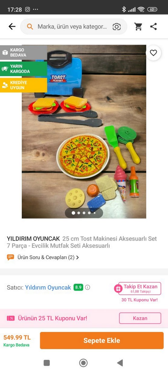 Renkli Oyuncak Mutfak Seti ve Piknik Kutusu - Görsel 4