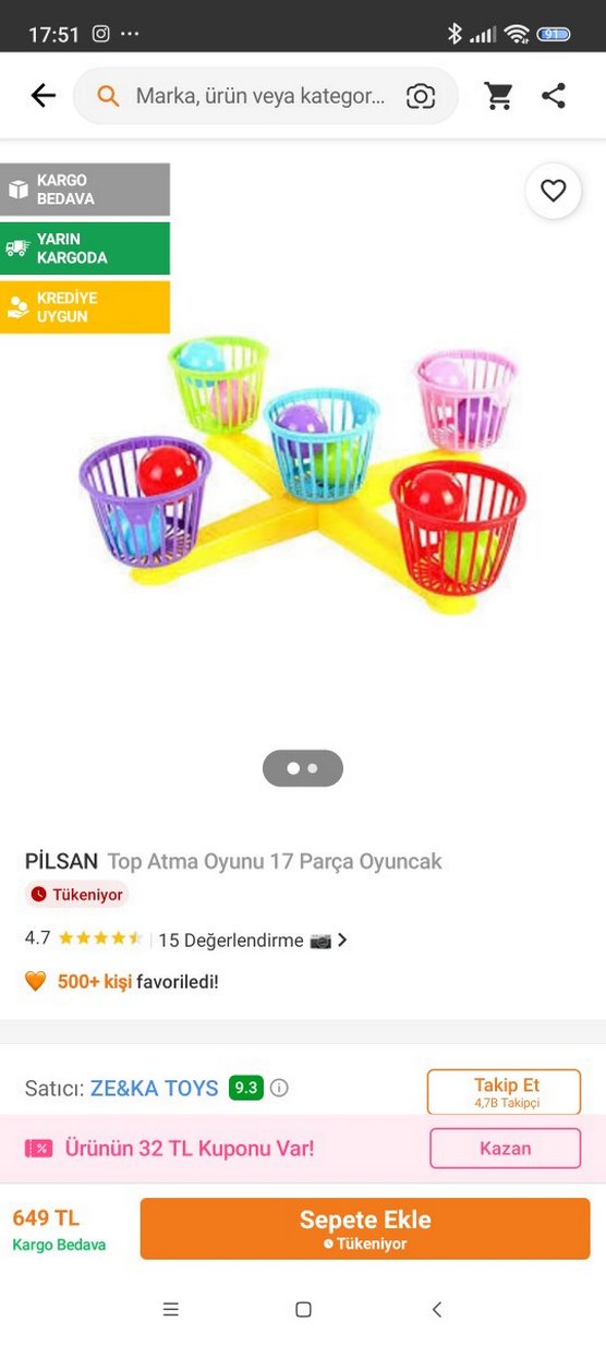 Çok Renkli Oyuncak,top,star,top atma oyunu, 3 çeşitli oyun - Görsel 3