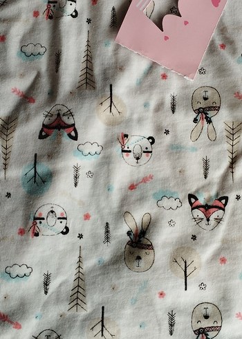 Kız Çocuk Baskılı Kısa Kollu Tişört - Görsel 3