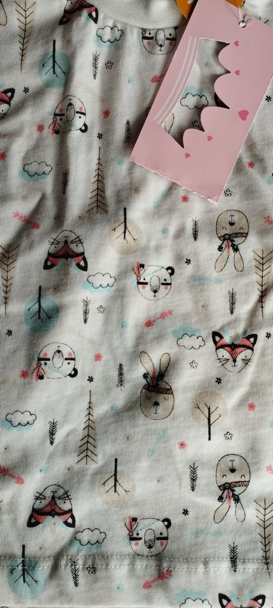 Kız Çocuk Baskılı Kısa Kollu Tişört - Görsel 3