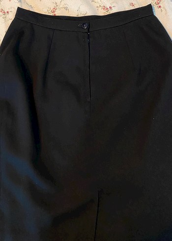 Kumaş kalem kadın siyah etek - Görsel 2