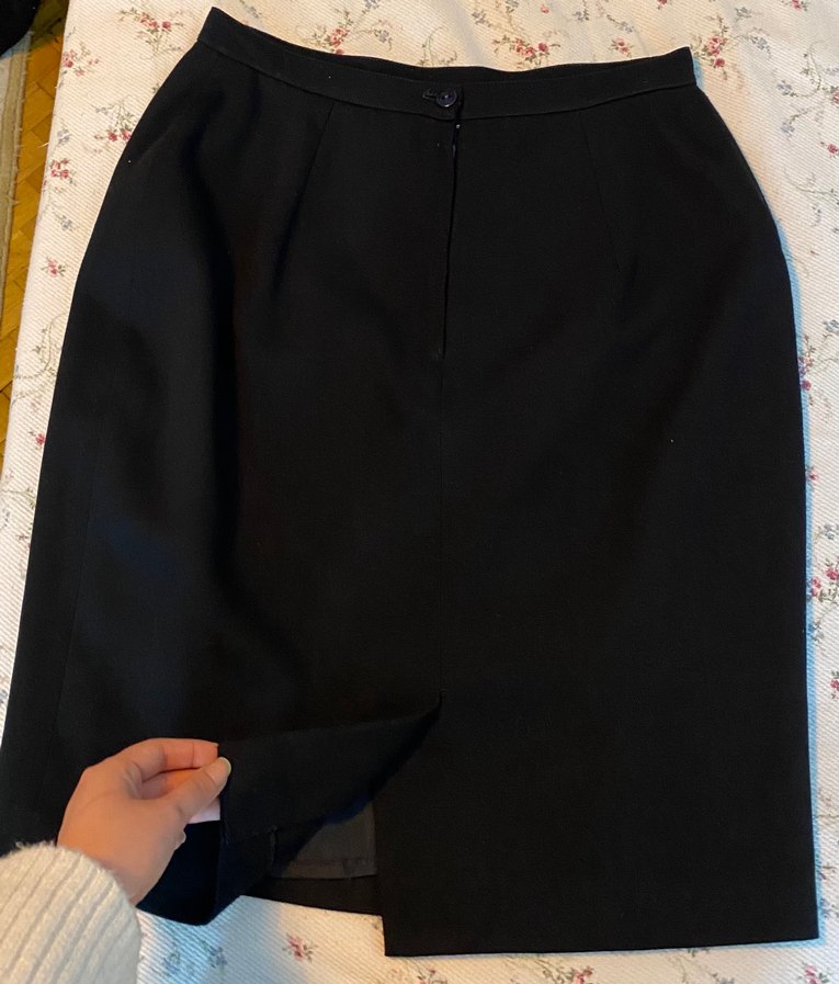 Kumaş kalem kadın siyah etek - Görsel 3