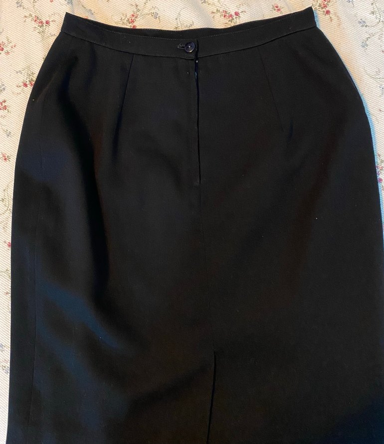 Kumaş kalem kadın siyah etek - Görsel 2