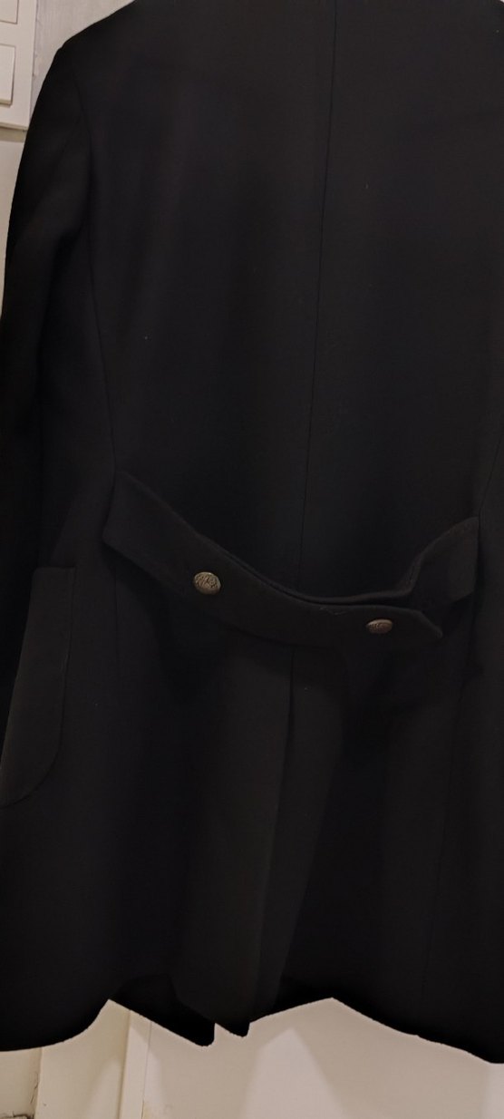 Kruvaze Siyah  Erkek Kaban - Görsel 3