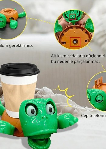Komik Kaplumbağa Bardak Tututucu - Görsel 4