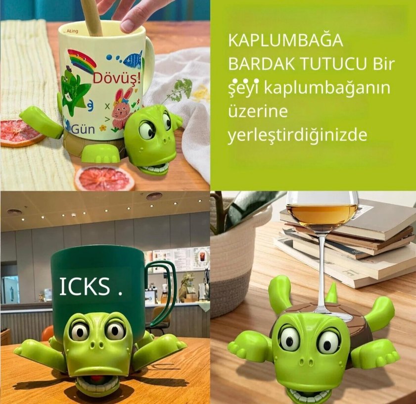 Komik Kaplumbağa Bardak Tututucu - Görsel 3