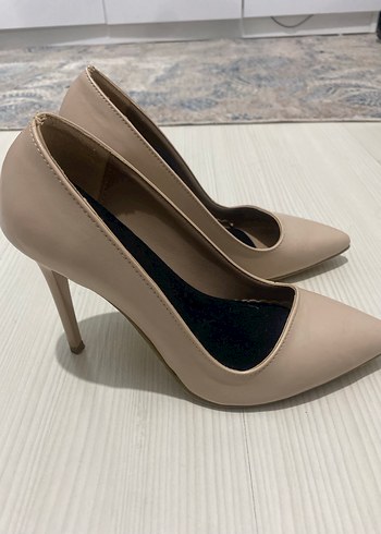 Bej  Stiletto Kadın Ayakkabı - Görsel 2