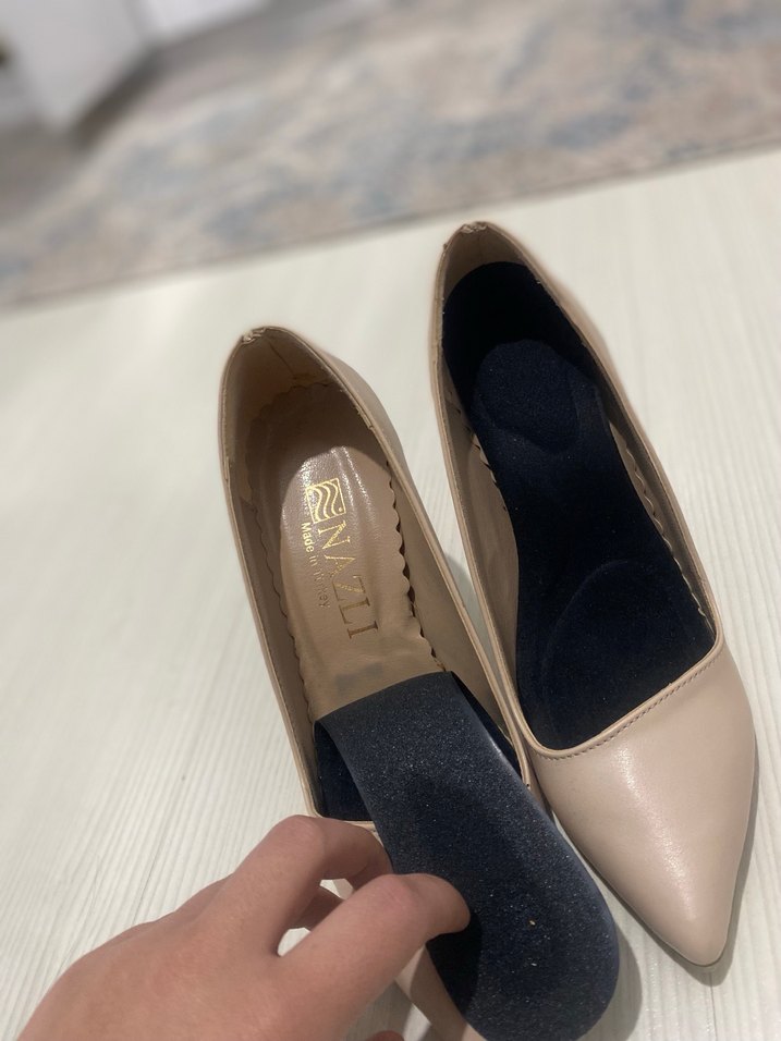 Bej  Stiletto Kadın Ayakkabı - Görsel 3