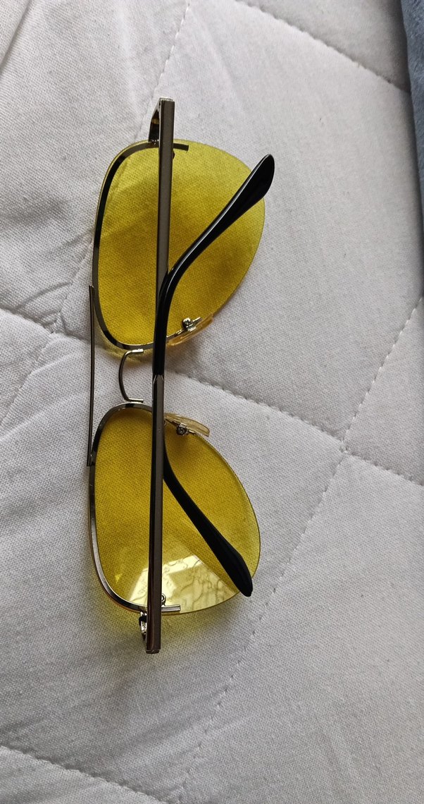 Sarı Şeffaf Kadın Gözlüğü - Görsel 2