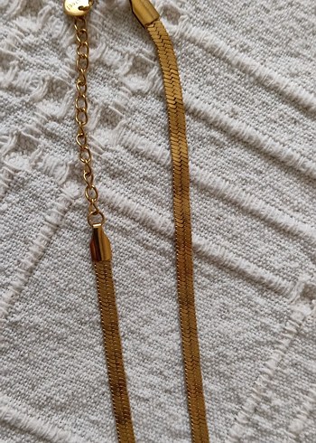 Uzun Zincir Detaylı Yılan Desenli çelik  Kolye - Görsel 4