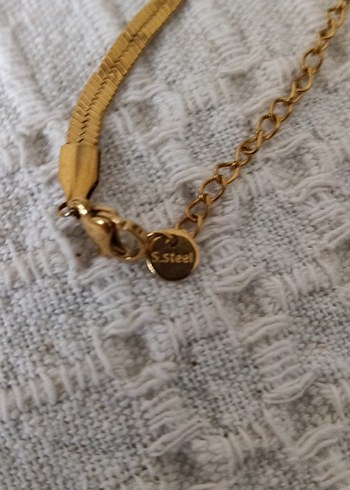 Uzun Zincir Detaylı Yılan Desenli çelik  Kolye - Görsel 5