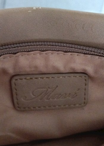 Bej Süet Kadın Omuz Çantası - Görsel 4