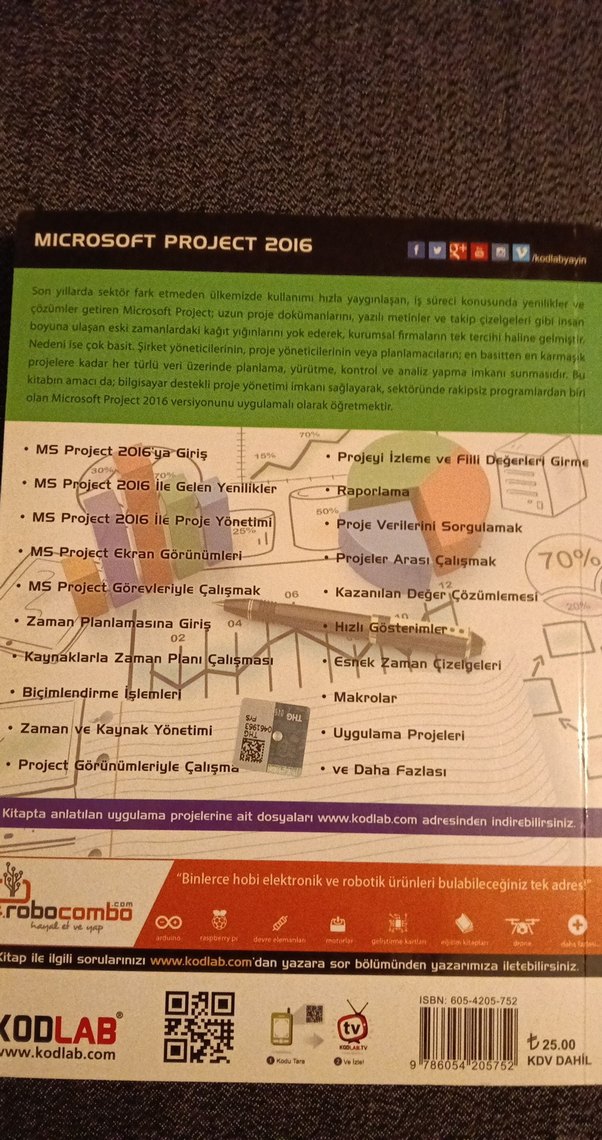 Microsoft Project 2016 Planlayıcı Kitap - Görsel 2