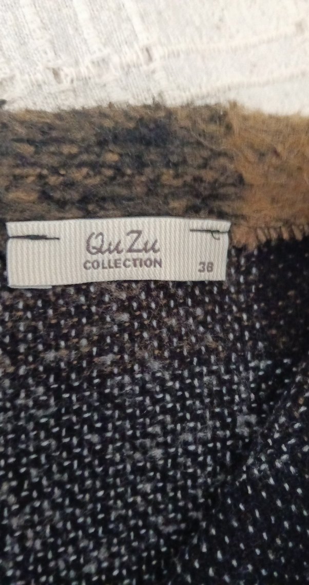 Kahverengi Gri Ekose Mini Etek - Görsel 4