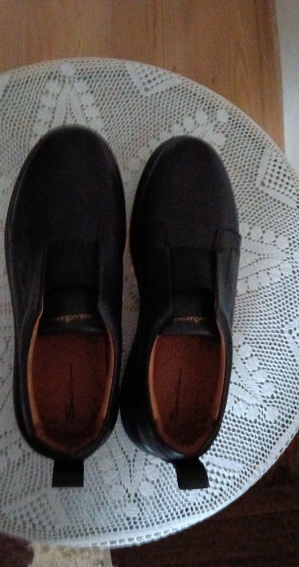 Siyah Erkek Klasik Lastik Ayakkabı - Görsel 4