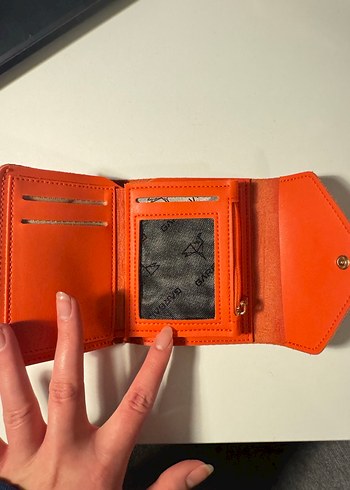 Turuncu Kadın Cüzdanı - Görsel 2