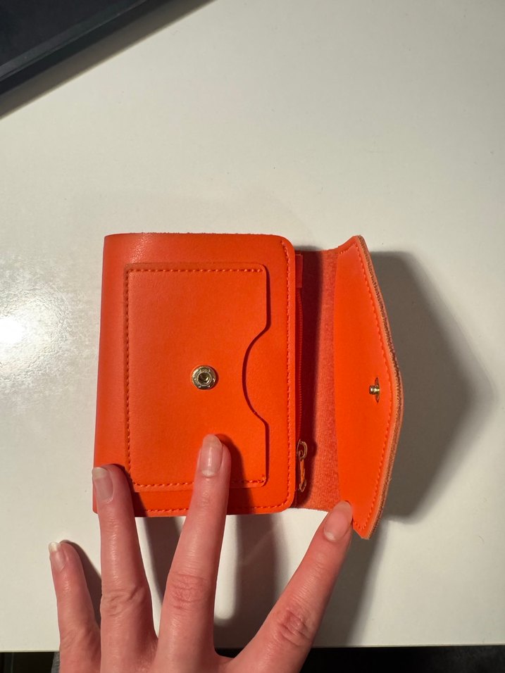 Turuncu Kadın Cüzdanı - Görsel 5