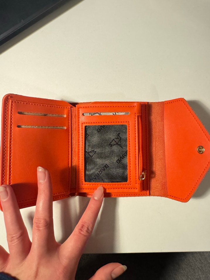 Turuncu Kadın Cüzdanı - Görsel 2
