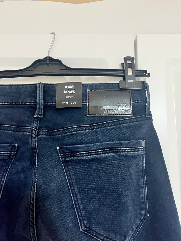 Erkek Mavi Denim Regular Fit Jean - Görsel 3