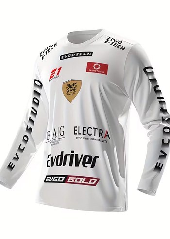 Beyaz Erkek Baskılı Uzun Kollu Sweatshirt - Görsel 2