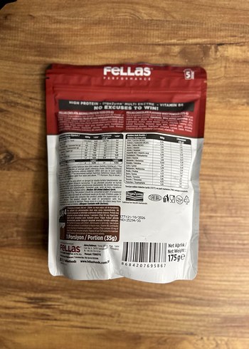 Fellas Whey Protein Çikolata Aromalı Toz - Görsel 3