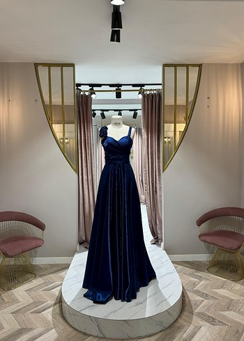 Bordo Drapeli Uzun Abiye Elbise - Görsel 17