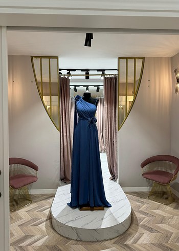 Pembe Drapeli Mini Abiye Elbise - Görsel 20