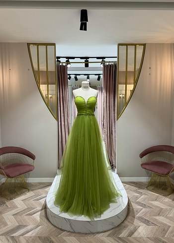 Pembe Drapeli Mini Abiye Elbise - Görsel 8