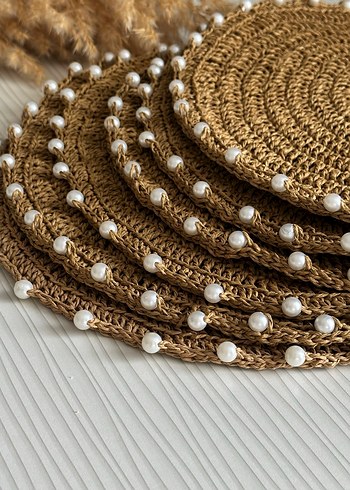 İnci Detaylı Bohem Bej Amerikan Servisi - Görsel 2