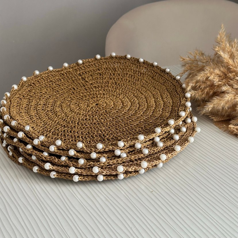 İnci Detaylı Bohem Bej Amerikan Servisi - Görsel 3