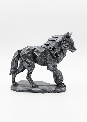 20 CM Gri Kurt Figürünü - Görsel 2