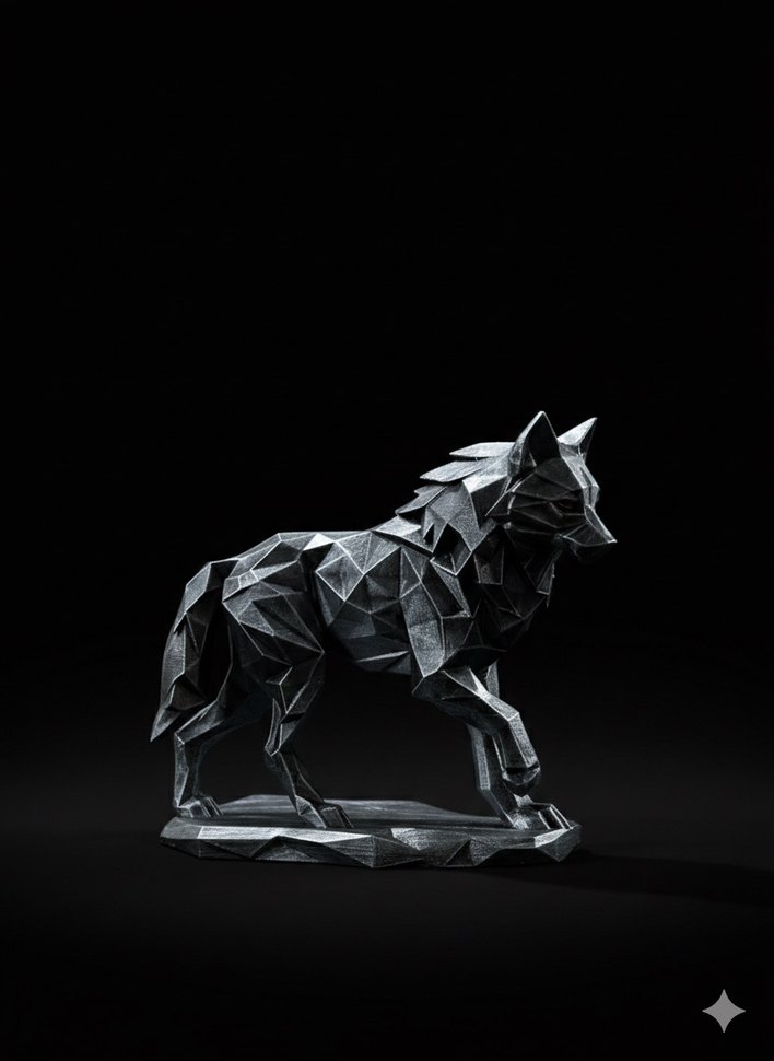 20 CM Gri Kurt Figürünü - Görsel 3