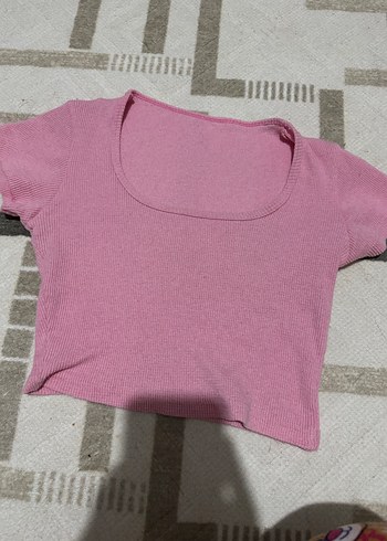 Diğer Kisa Kollu Crop Bluz