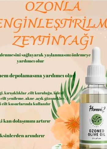 HOMM LIFE OZONLA ZENGİNLEŞTİRİLMİŞ ZEYTİNYAĞI 30 ML - Görsel 3