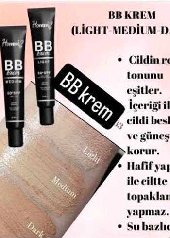Horanie Medium BB Krem SPF 50, 40 ml - Görsel 3