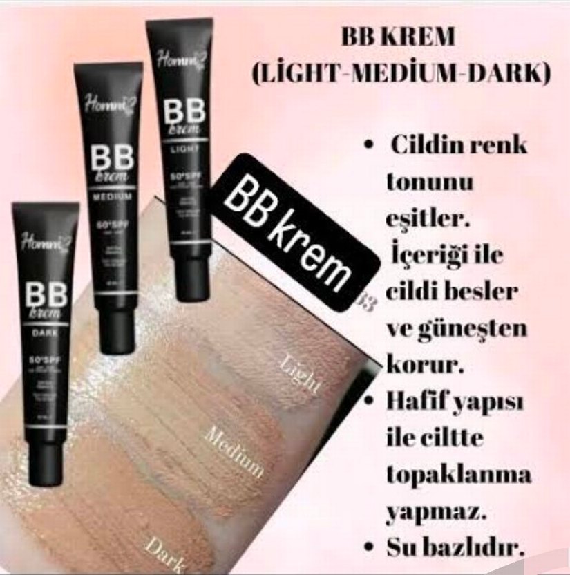 Horanie Medium BB Krem SPF 50, 40 ml - Görsel 3