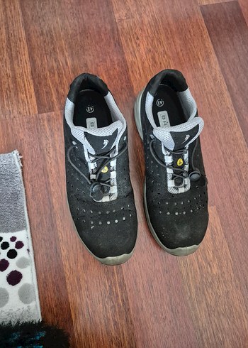 siyah Gri Erkek çelik levha iş ayakkabısı - Görsel 3