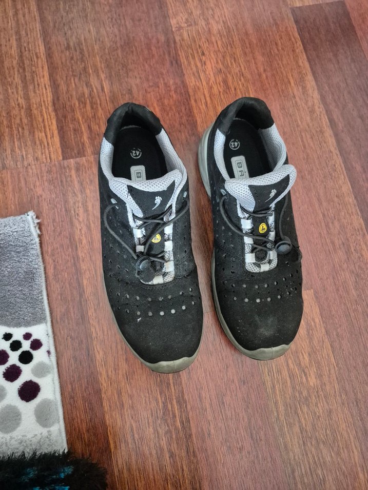 siyah Gri Erkek çelik levha iş ayakkabısı - Görsel 3