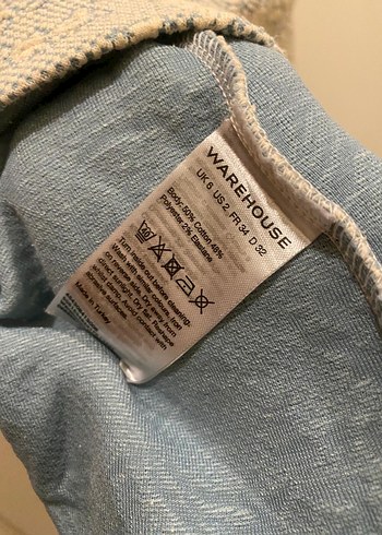 Warehouse marka, Nakışlı ve Dantelli Gri Elbise - Görsel 6