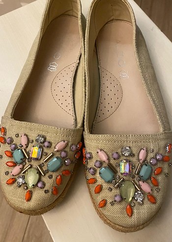 ALDO keten krem rengi 38 Espadril - Görsel 8