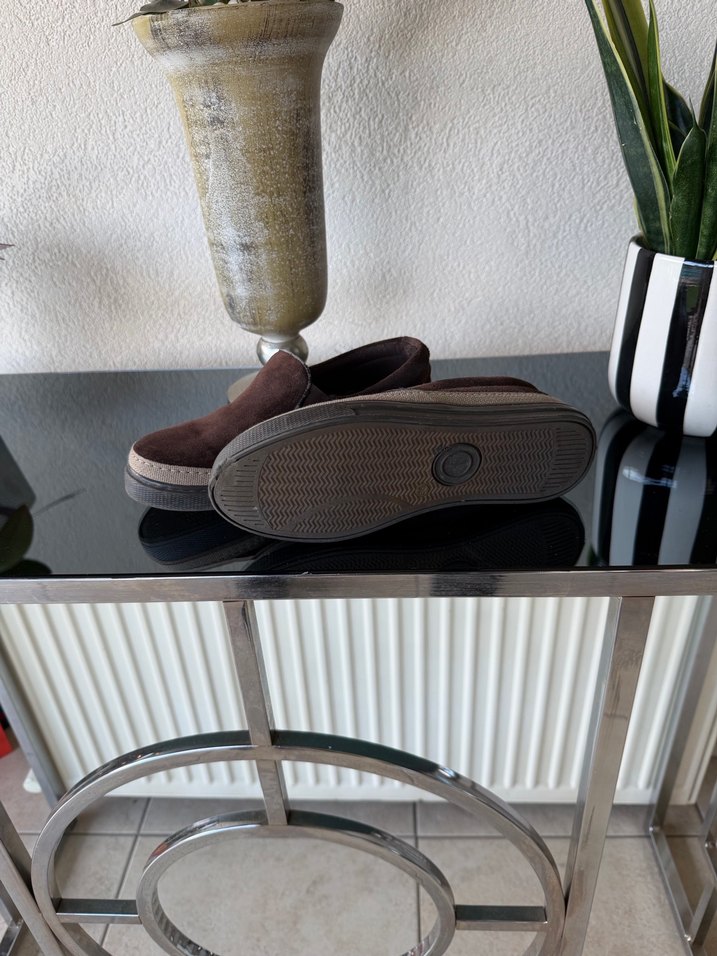 Desa Kahverengi Süet bayan Espadril - Görsel 3