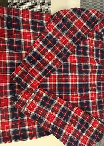 Koton Düğmeli Kırmızı Kareli Kız çocuk Gömlek - Görsel 4