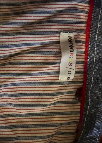 Koton Düğmeli Kırmızı Kareli Kız çocuk Gömlek - Görsel 6