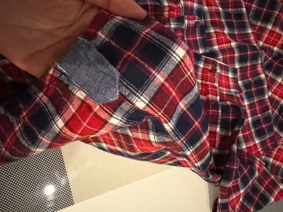 Koton Düğmeli Kırmızı Kareli Kız çocuk Gömlek - Görsel 5