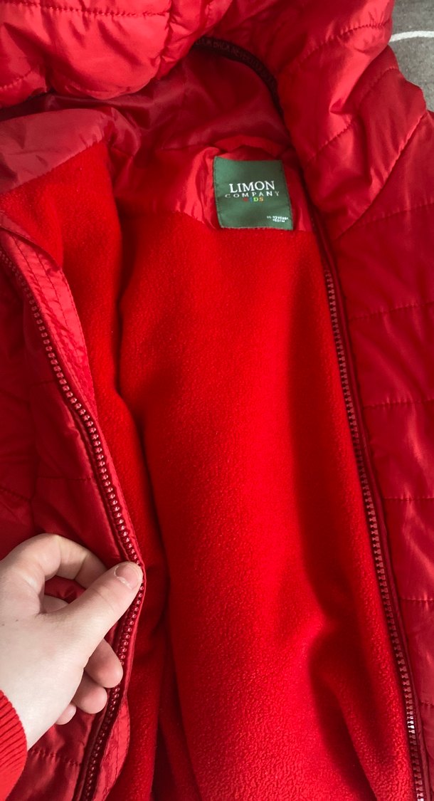 Parlak Kırmızı Fermuarlı Erkek Çocuk Mont - Görsel 4